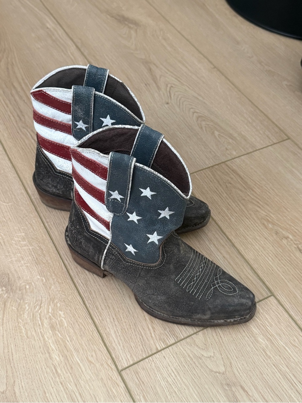 Roper Women's Flag Western Boots - Blue Red White